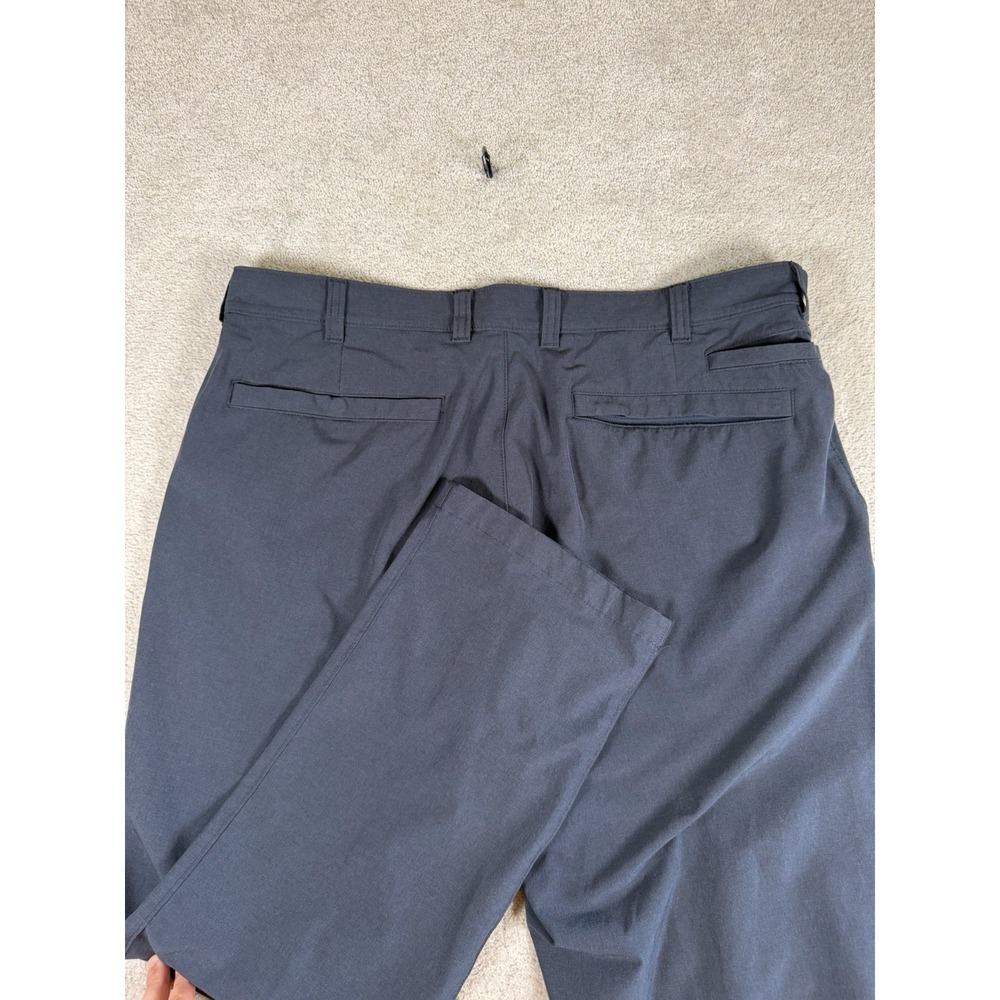 Duluth Trading Flex Dry On The Fly Pants Mens 40x32 Slate Blue Workwear Stretch
